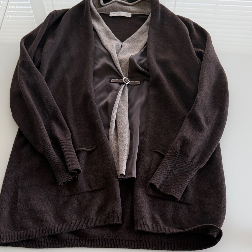 Fabiana filippi layered cardigan sz M